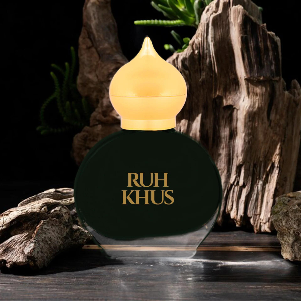 Khus attar in a bottle